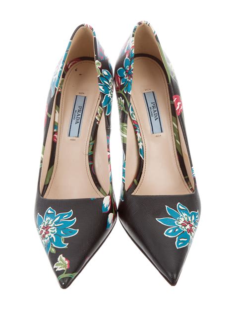 prada floral pump|vintage prada pumps.